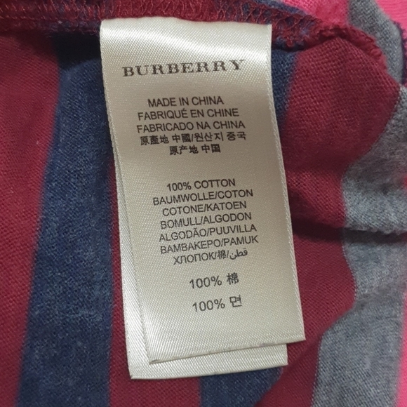 Burberry Brit Cotton Striped Polo Shirt - Picture 6 of 10